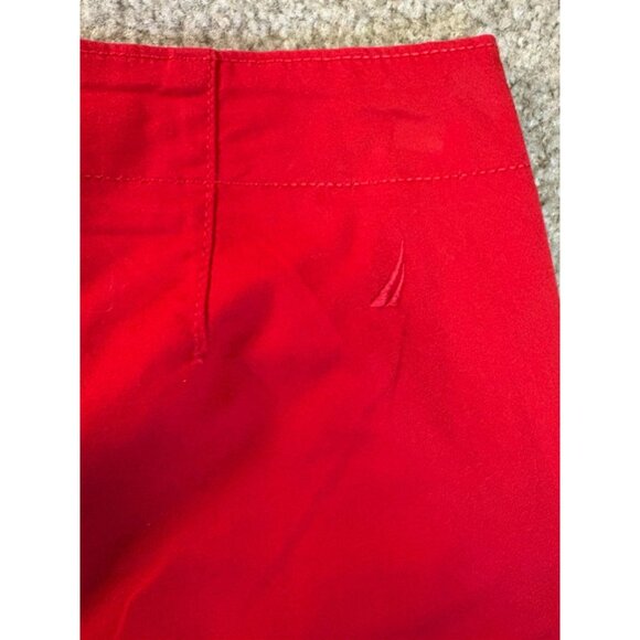 Nautica Mid Rise Twill Short Women’s Size 4 Red Inseam 5” - Picture 5 of 6